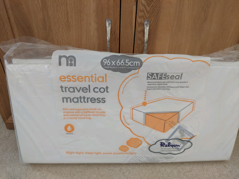 mothercare essential travel cot mattress
